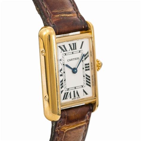 cartier tank louis women's watch|pre owned cartier tank louis.